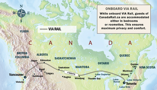 Transcanada Rail Express Eastbound Canada Rail Vacations Transcanada Rail Express Eastbound Canada Rail Vacations